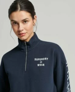 SUPERDRY Code Core Sport Half Zip Top Nautical Yellow