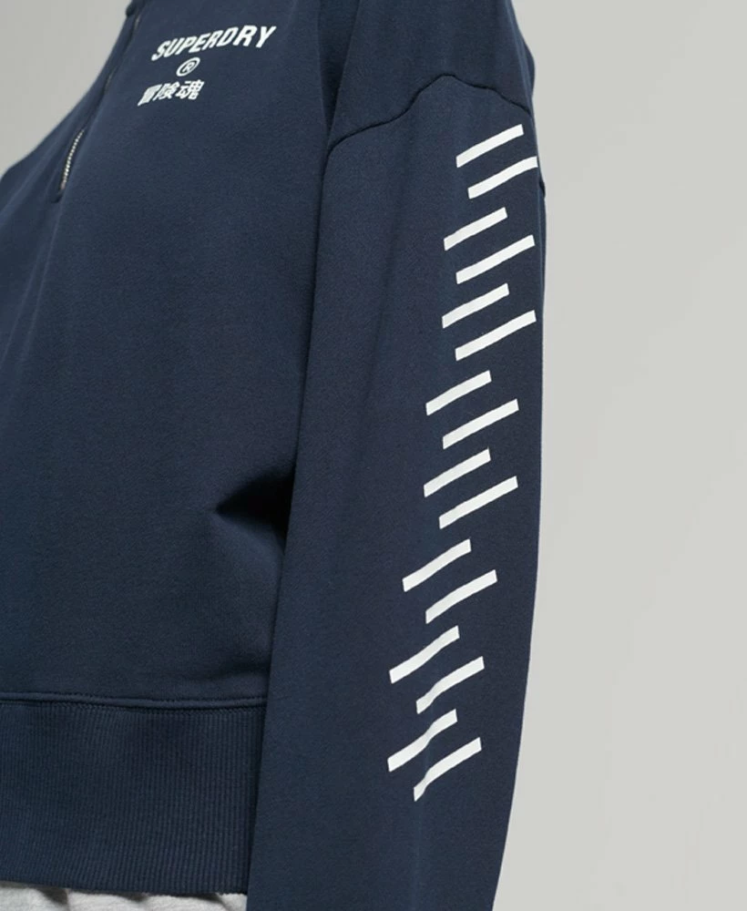 SUPERDRY Code Core Sport Half Zip Top Nautical Yellow 2 SUPERDRY Code Core Sport Half Zip Top Nautical Yellow - Image 2