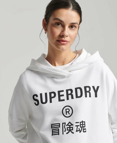 SUPERDRY Sport Crop Box Hoodie Pale Yellow 12 SUPERDRY Sport Crop Box Hoodie Pale Yellow - Image 12