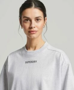 SUPERDRY Code Tech Oversized Boxy T-Shirt Black