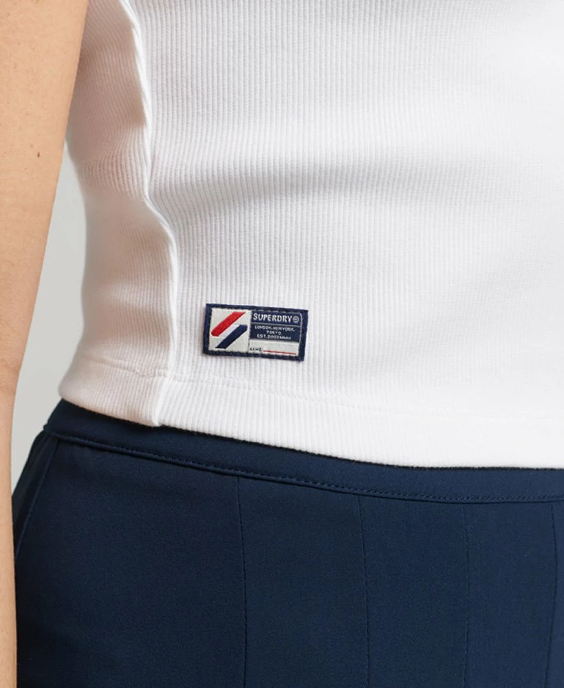 SUPERDRY Code Essential Strappy Tank Top Roseate Pink 3 SUPERDRY Code Essential Strappy Tank Top Roseate Pink - Image 3