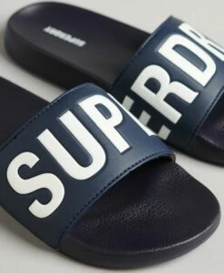 SUPERDRY Code Core Pool Sliders Black/white