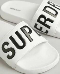 SUPERDRY Code Core Pool Sliders Optic/black