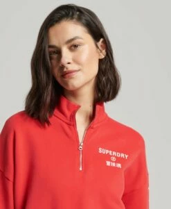 SUPERDRY Code Core Sport Half Zip Top Grey Marl