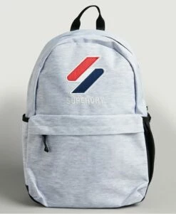 SUPERDRY Unisex Code Essential Montana Backpack Cadet Grey Marl -Sportswear Sales 2022 upload9223368955666022965