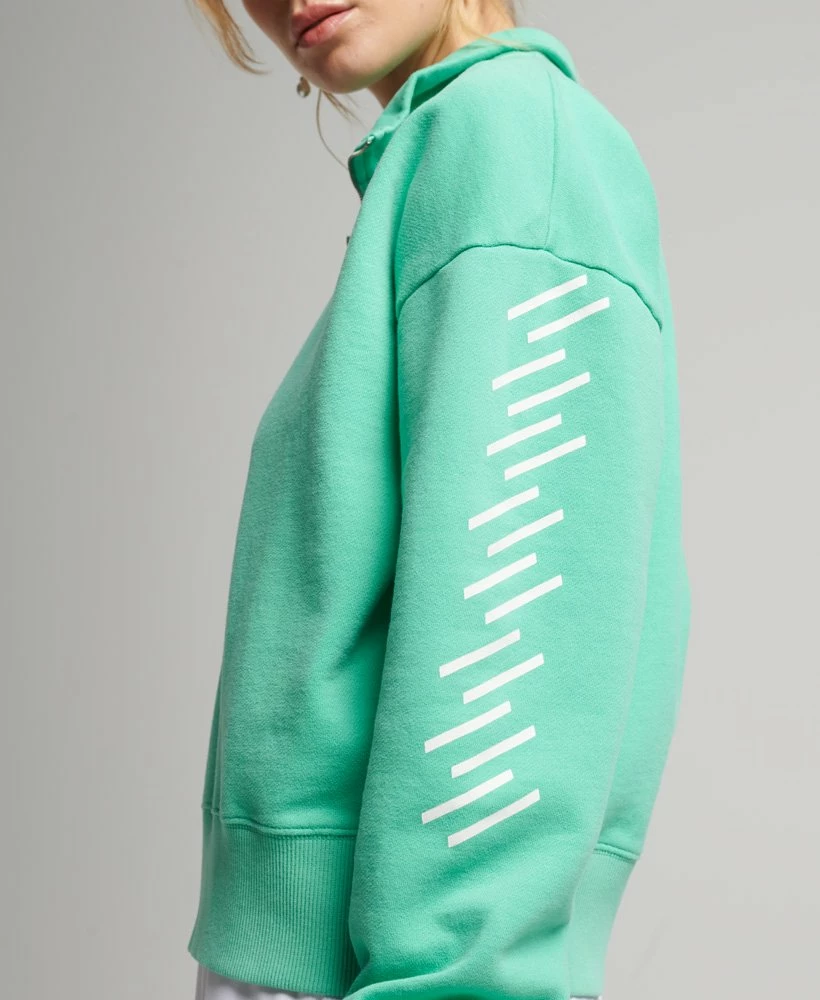 SUPERDRY Code Core Sport Half Zip Top Hot Mint 3 SUPERDRY Code Core Sport Half Zip Top Hot Mint - Image 3