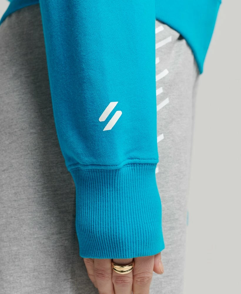 SUPERDRY Code Core Sport Half-Zip Top Soft Pink 3 SUPERDRY Code Core Sport Half-Zip Top Soft Pink - Image 3