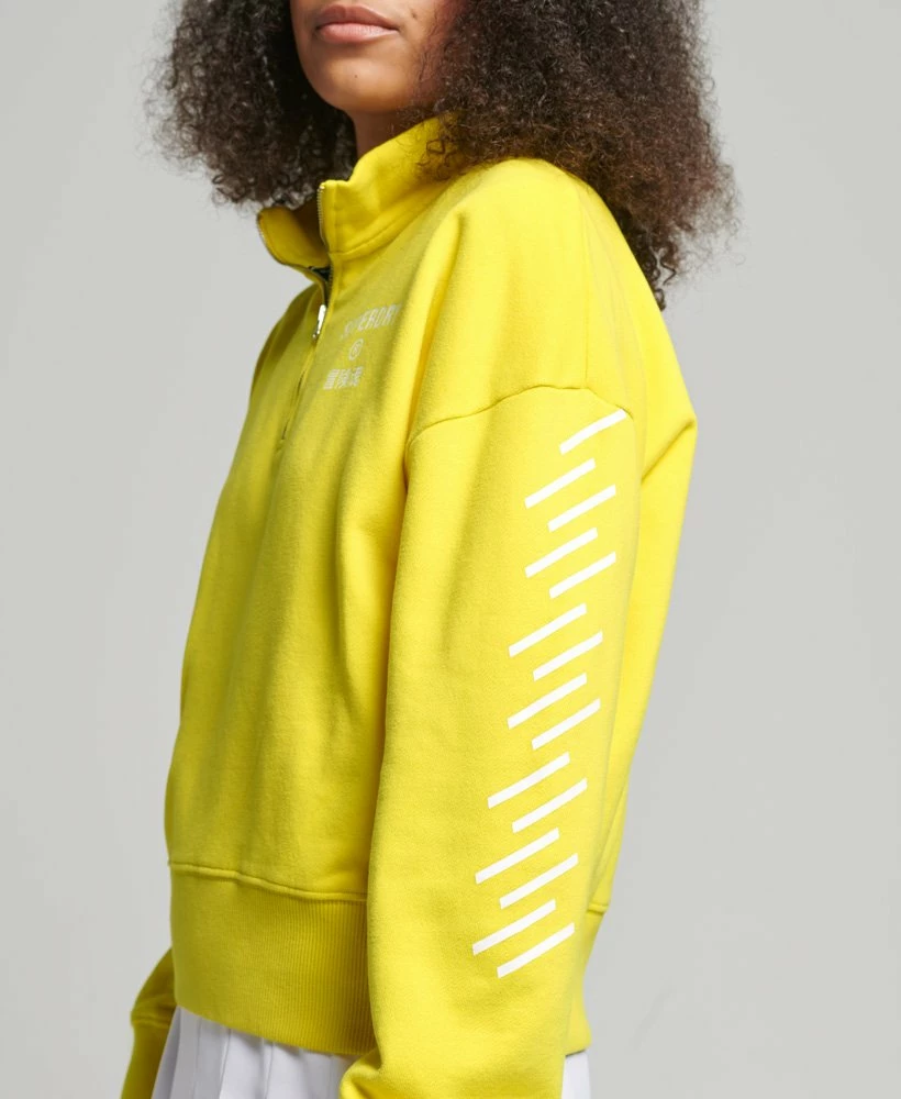 SUPERDRY Code Core Sport Half Zip Top Soft Pink 2 SUPERDRY Code Core Sport Half Zip Top Soft Pink - Image 2