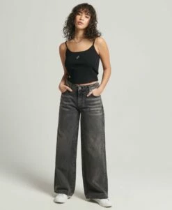 SUPERDRY Code Essential Strappy Tank Top Black