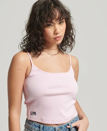 SUPERDRY Code Essential Strappy Tank Top Roseate Pink 7 SUPERDRY Code Essential Strappy Tank Top Roseate Pink - Image 7