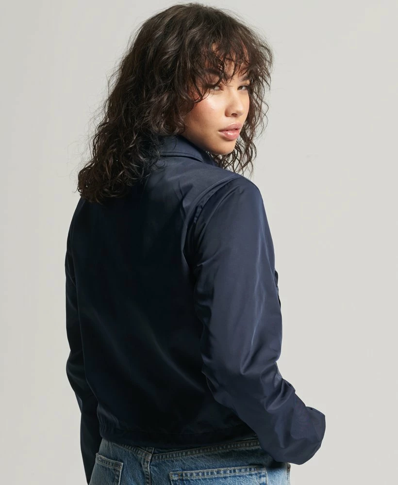 SUPERDRY Essential Coach Jacket Deep Navy 3 SUPERDRY Essential Coach Jacket Deep Navy - Image 3