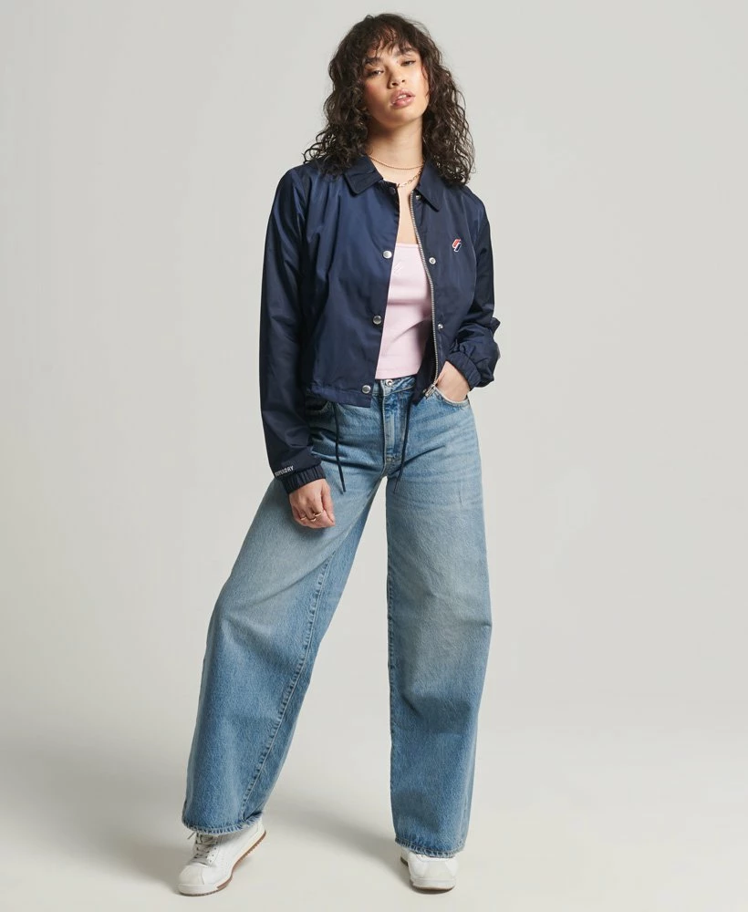 SUPERDRY Essential Coach Jacket Deep Navy 1 SUPERDRY Essential Coach Jacket Deep Navy