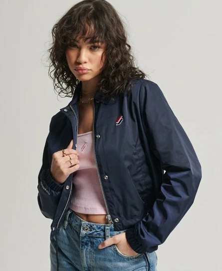 SUPERDRY Essential Coach Jacket Deep Navy 7 SUPERDRY Essential Coach Jacket Deep Navy - Image 7