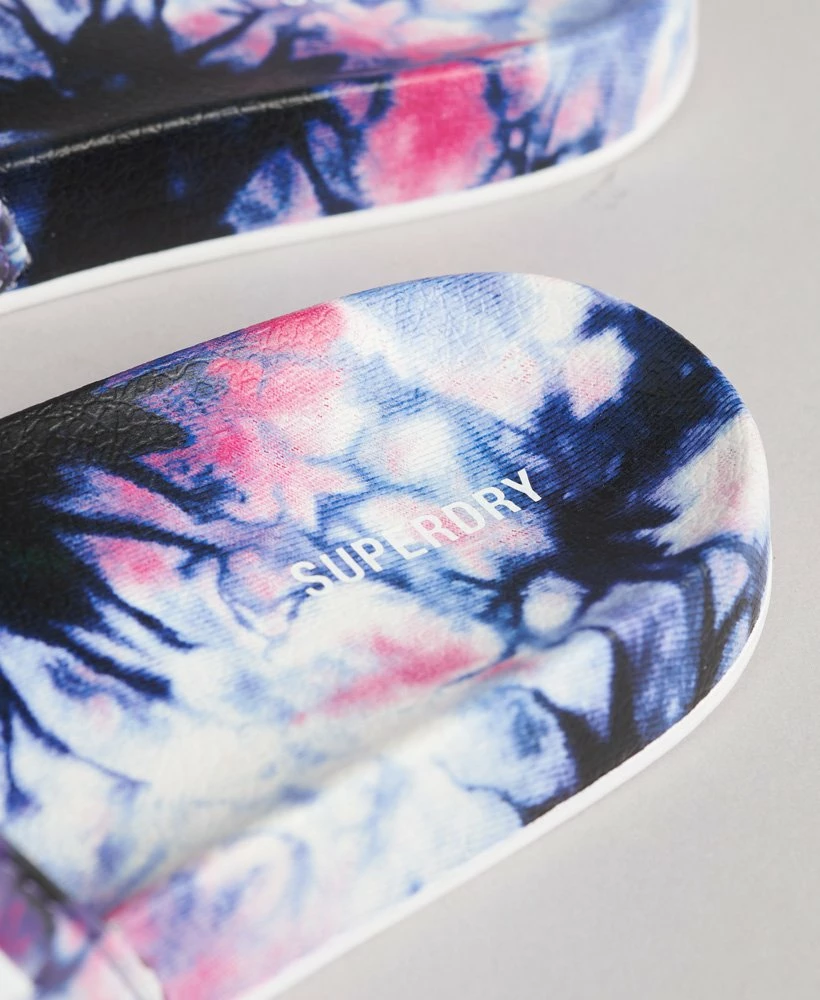SUPERDRY Code Tie Dye Sliders Multicolour Tie Dye 2 SUPERDRY Code Tie Dye Sliders Multicolour Tie Dye - Image 2
