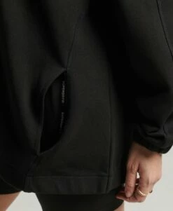 SUPERDRY Code Tech Oversized Hoodie Black -Sportswear Sales 2022 upload9223368955666029997