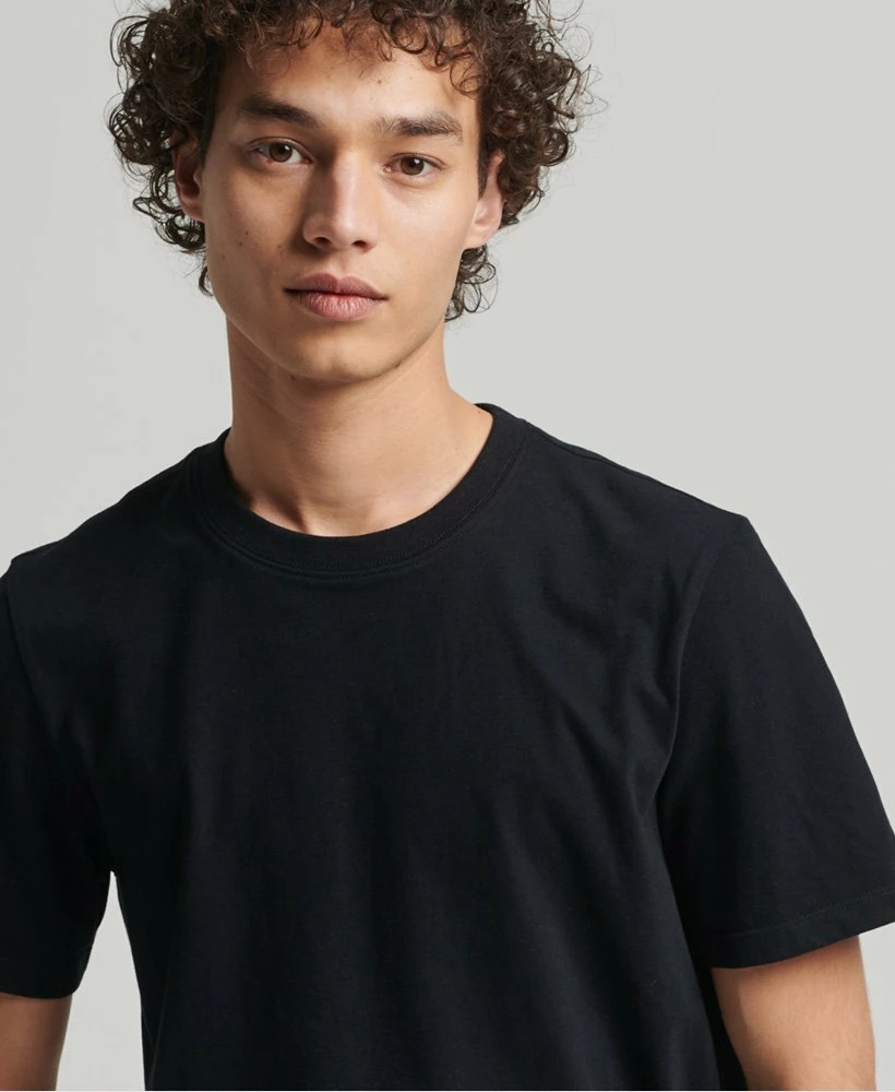 SUPERDRY Unisex Organic Cotton Essential T-Shirt Optic 2 SUPERDRY Unisex Organic Cotton Essential T-Shirt Optic - Image 2