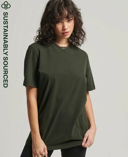 SUPERDRY Unisex Organic Cotton Essential T-Shirt Surplus Goods Olive 16 SUPERDRY Unisex Organic Cotton Essential T-Shirt Surplus Goods Olive - Image 16