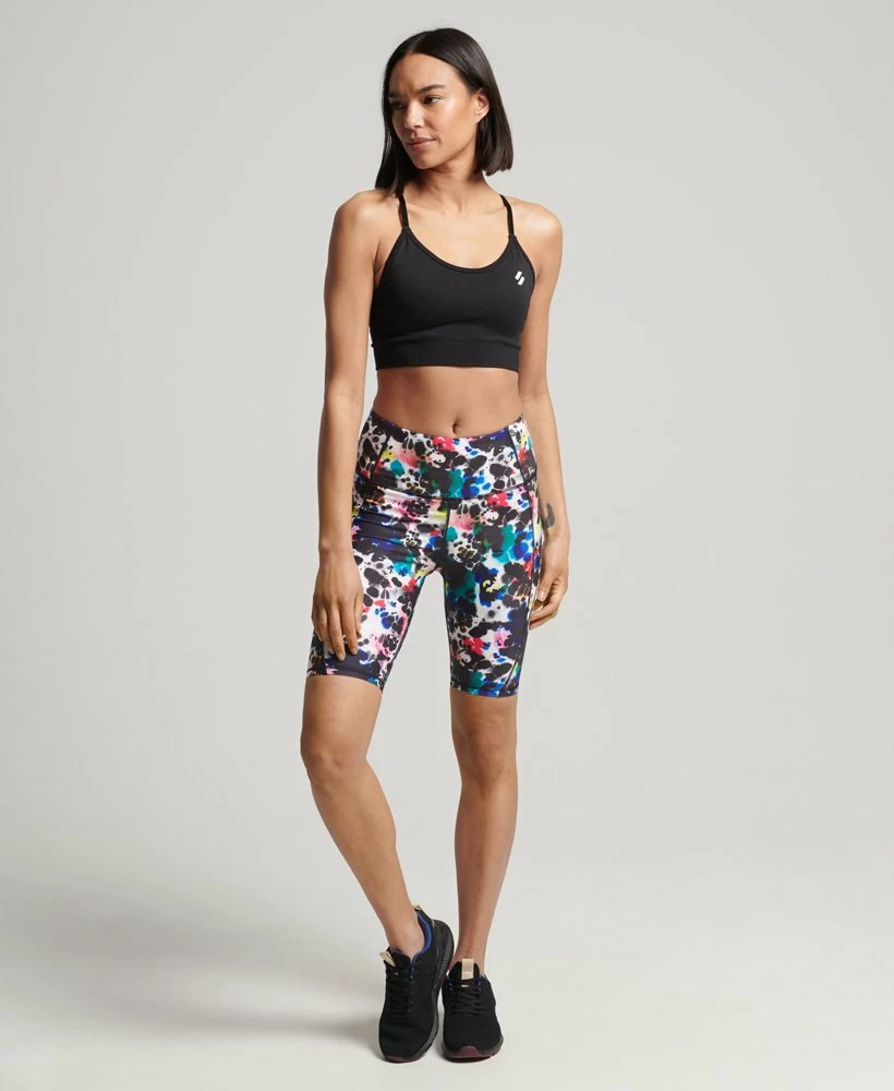 SPORT Core Nine Inch Tight Shorts Abstract Ink Micro 1 SPORT Core Nine Inch Tight Shorts Abstract Ink Micro