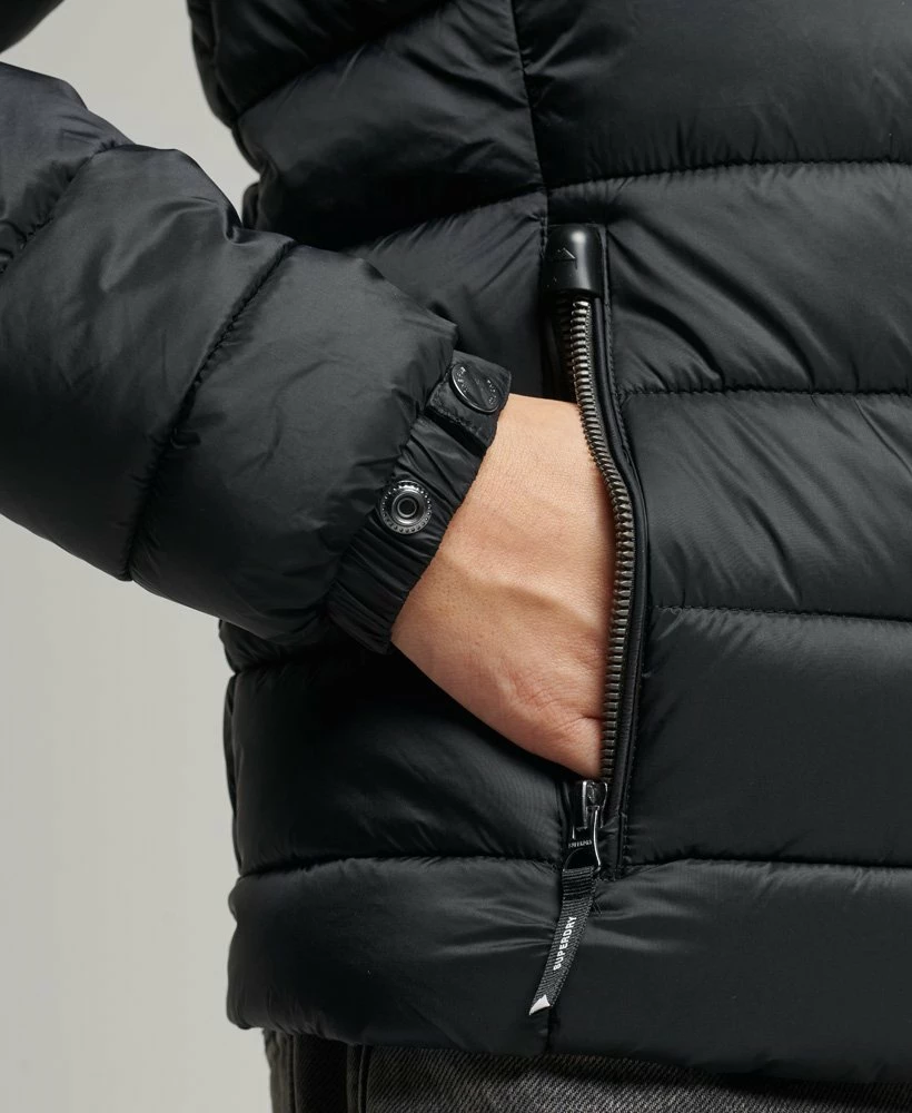 SUPERDRY Classic Fuji Puffer Jacket Black 4 SUPERDRY Classic Fuji Puffer Jacket Black - Image 4