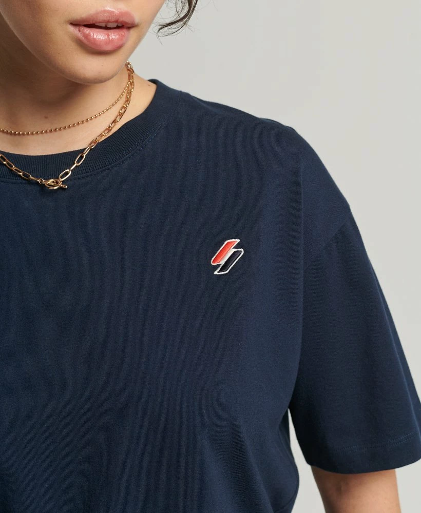 SUPERDRY Organic Cotton Code Essential T-Shirt Ice Marl 2 SUPERDRY Organic Cotton Code Essential T-Shirt Ice Marl - Image 2