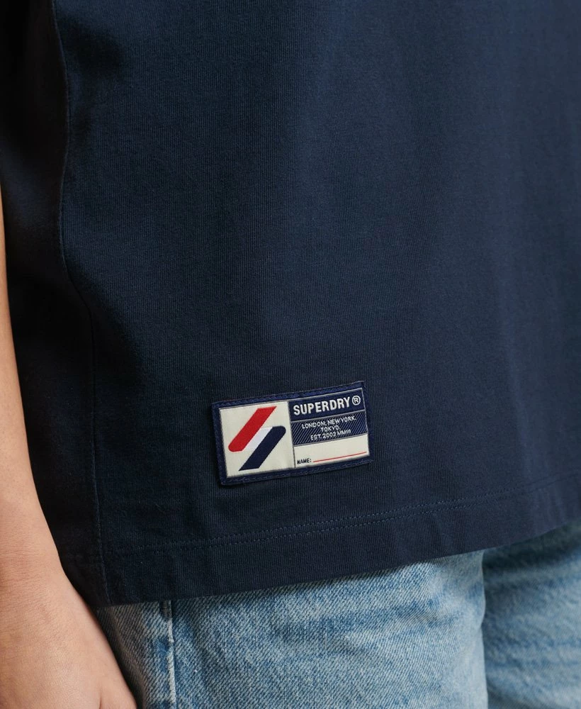 SUPERDRY Organic Cotton Code Essential T-Shirt Ice Marl 3 SUPERDRY Organic Cotton Code Essential T-Shirt Ice Marl - Image 3