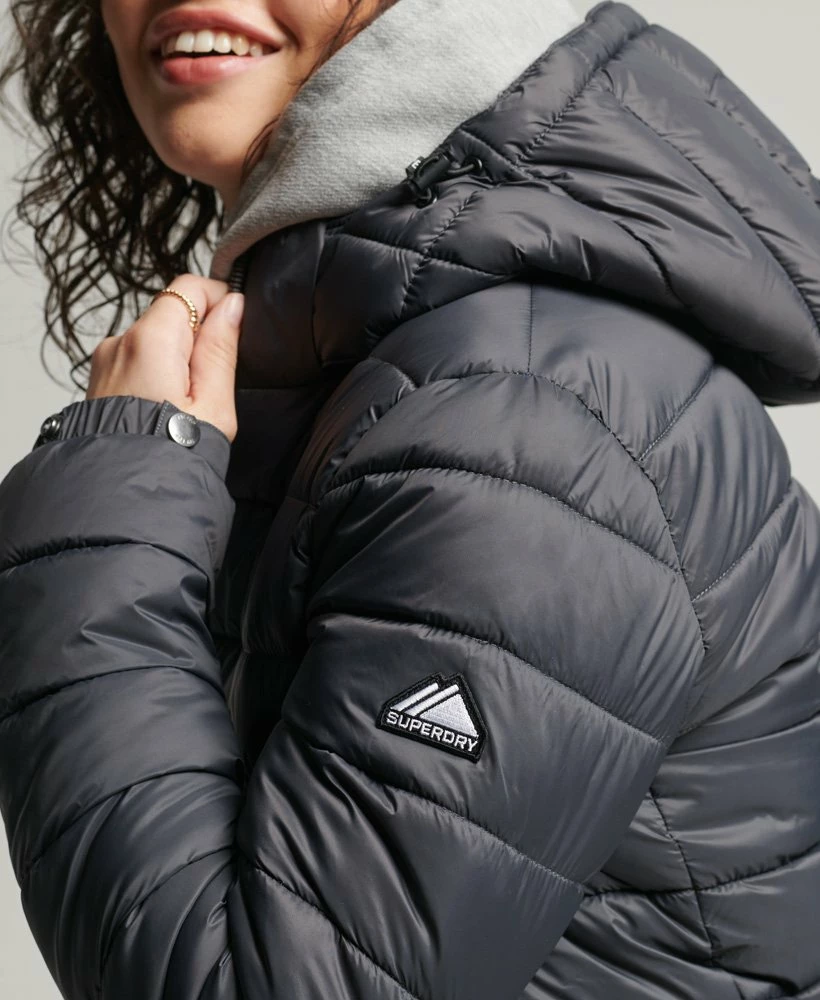 SUPERDRY Classic Fuji Puffer Jacket Black 4 SUPERDRY Classic Fuji Puffer Jacket Black - Image 4