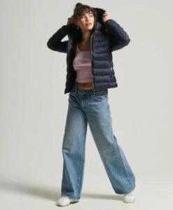 Sportswear Sales 2022 16 SUPERDRY Classic Fuji Puffer Jacket Hot Pink