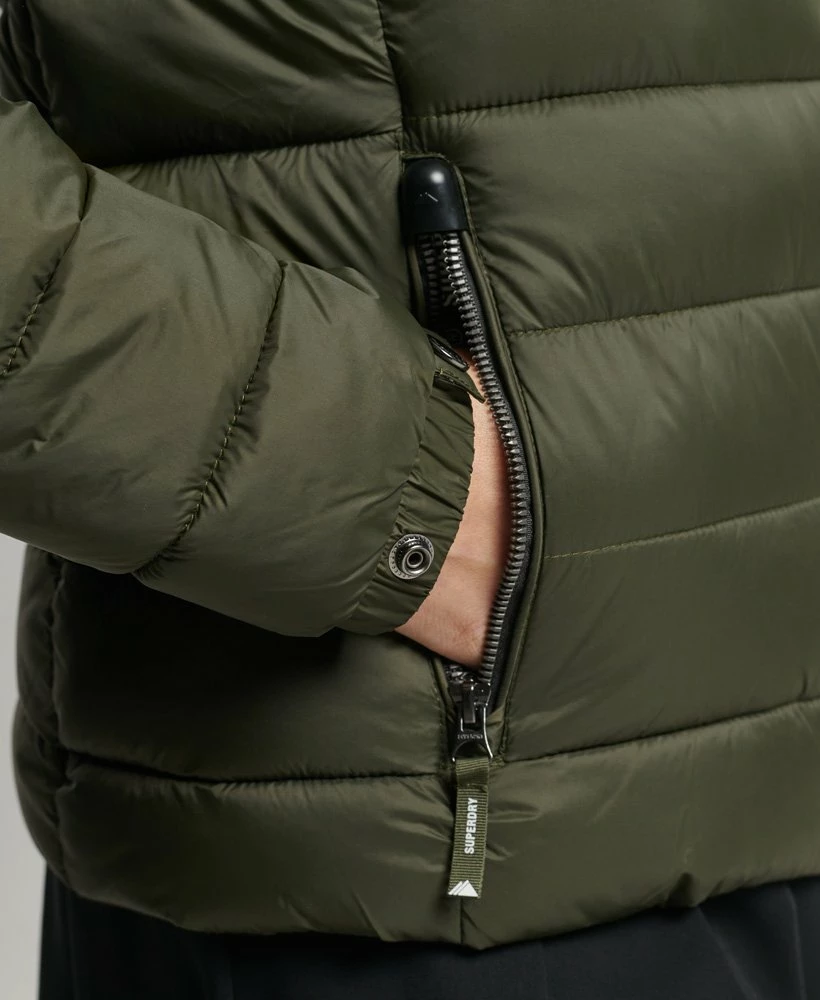 SUPERDRY Classic Fuji Puffer Jacket Dark Moss 5 SUPERDRY Classic Fuji Puffer Jacket Dark Moss - Image 5