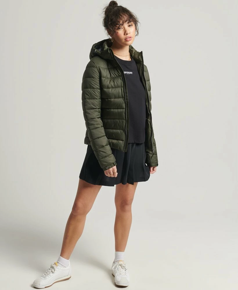 SUPERDRY Classic Fuji Puffer Jacket Dark Moss 1 SUPERDRY Classic Fuji Puffer Jacket Dark Moss