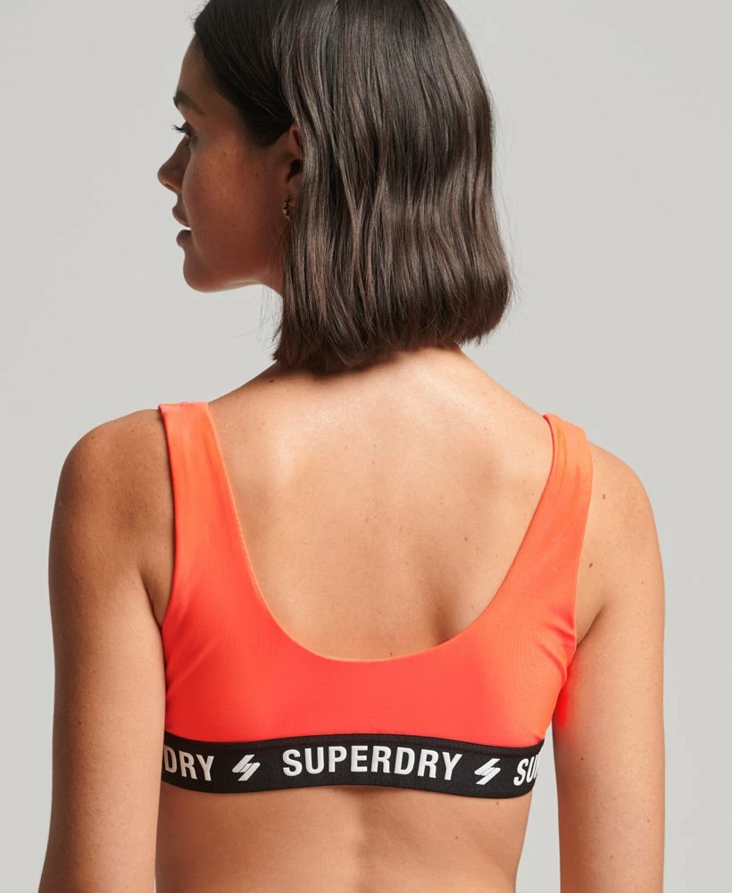 SUPERDRY Code Elastic Bikini Top Hyper Fire Coral 1 SUPERDRY Code Elastic Bikini Top Hyper Fire Coral