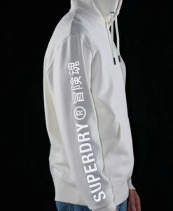 SUPERDRY Code Linear Loose Overhead Hoodie New Chalk -Sportswear Sales 2022 upload9223368955666036496