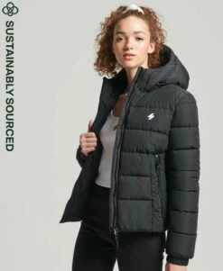 SUPERDRY Hooded Spirit Sports Puffer Jacket Montauk Blush -Sportswear Sales 2022 upload9223368955666043081 3