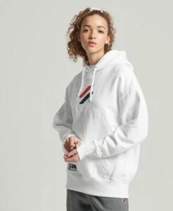 SUPERDRY Applique Oversized Hoodie Deep Navy -Sportswear Sales 2022 upload9223368955666043339 4