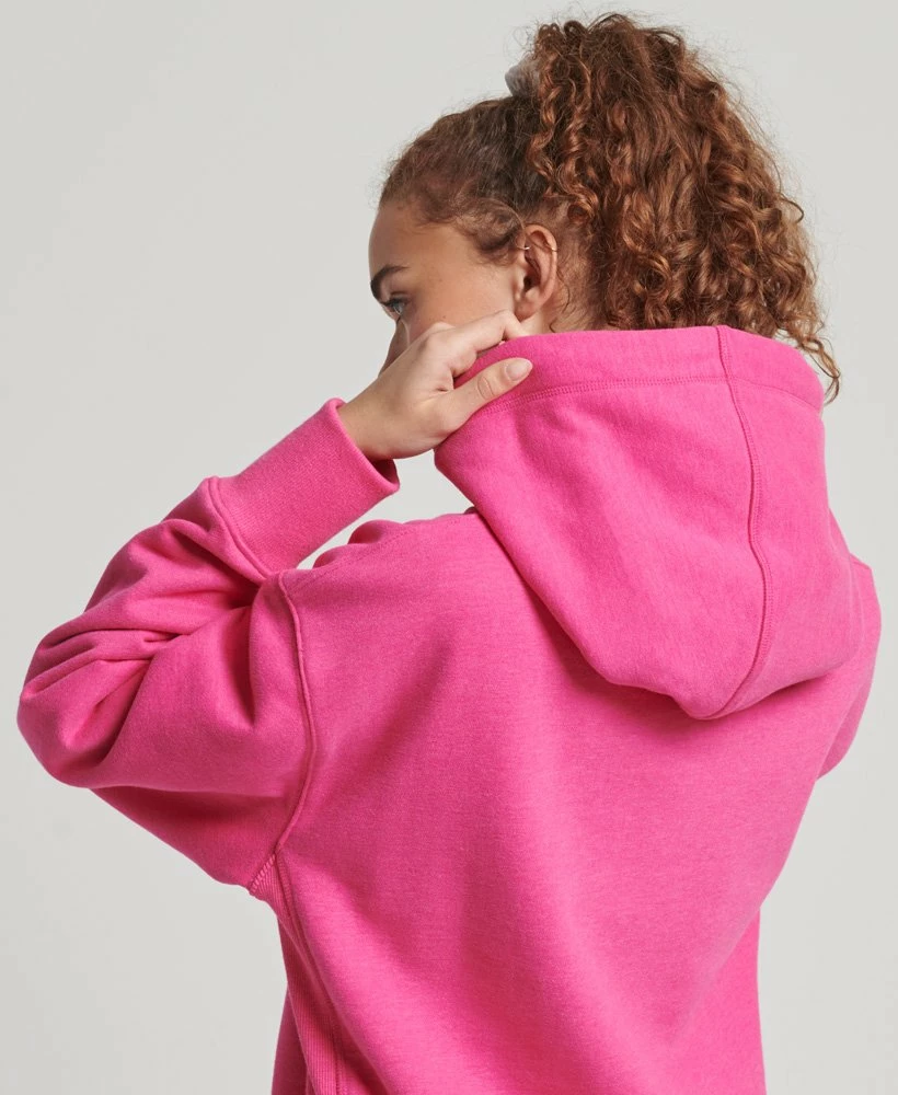 SUPERDRY Code Applique Oversized Hoodie Princedom Blue Marl 3 SUPERDRY Code Applique Oversized Hoodie Princedom Blue Marl - Image 3