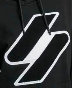 SUPERDRY Code Logo Chenille Oversized Hoodie Grey Slub Grindle -Sportswear Sales 2022 upload9223368955666043405