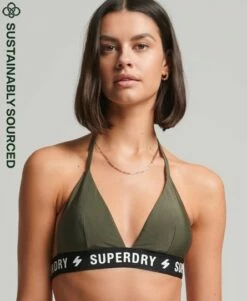 SUPERDRY Code Triangle Elastic Top Dark Moss -Sportswear Sales 2022 upload9223368955666047255